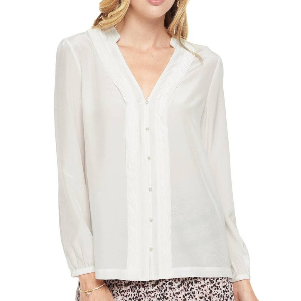 NWT Juicy Couture Silk Shirt Blouses, XS, Luxe & Chic Wardrobe Essential